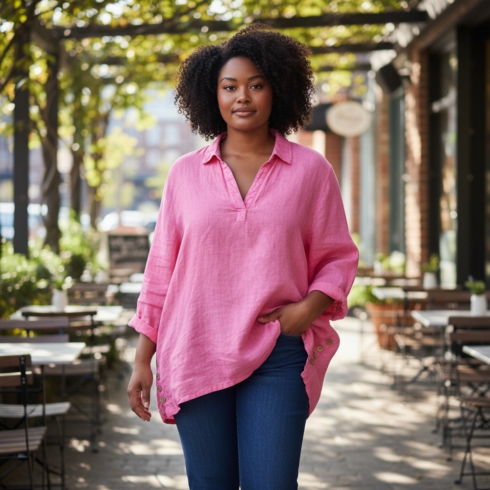 Sigrid Olsen Bright Pink Women's Tunic